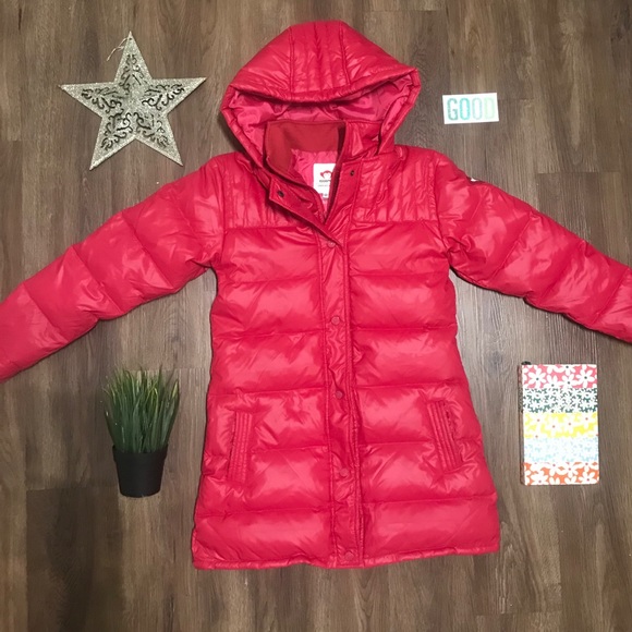 Appaman Featherweight Down Hot Pink Hooded Puffer - Picture 1 of 12
